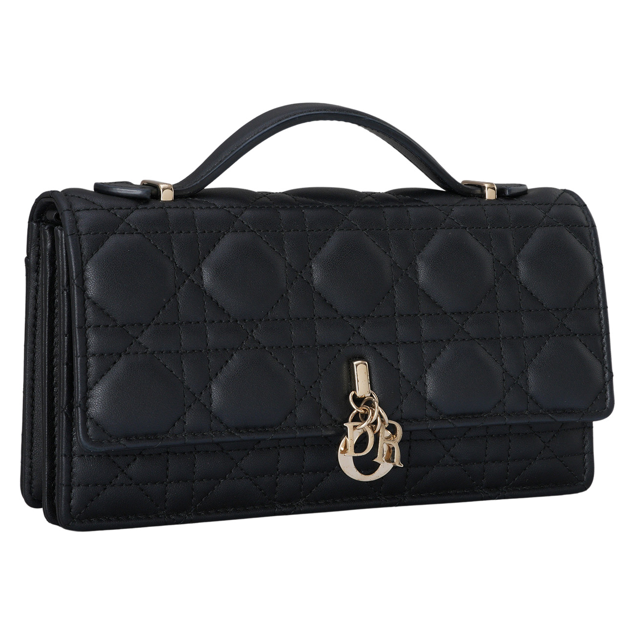 CHRISTIAN DIOR(USED)디올 마이디올 미니 탑핸들 체인 숄더백 블랙